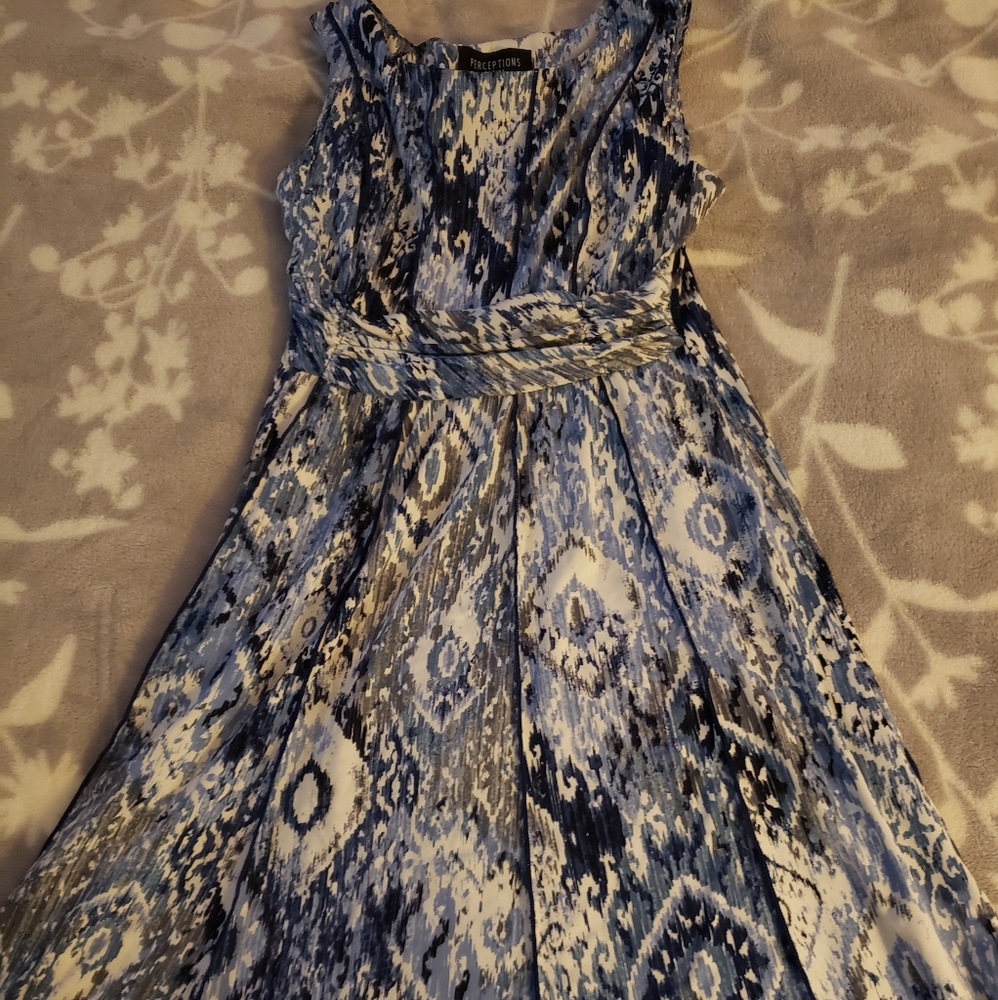 Perceptions Petite Blue Dress 👗 6p